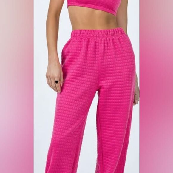 Princess Polly Pants Jogger Quilted HIgh Rise Barbie Pink Streetwear Stretchy 2 - Picture 14 of 14